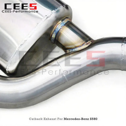 Mercedes-Benz S580 W223 4.0T 2020-2025 Stainless Steel Valved Sport Exhaust System