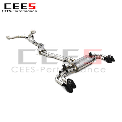 cees Downpipe Catback Exhaust System for PORSCHE Cayenne 958.1 4.8 2010-2016 Performance Stainless Steel Exhaust Pipe Muffler