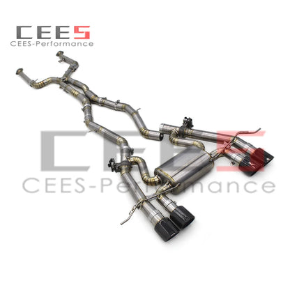 CEES Catback Exhaust System Titanium Exhaust Pipe Valvetronic For BMW M3/M4 G80/G82 3.0T 2020-2025 escape Exhaust Pipe Muffler