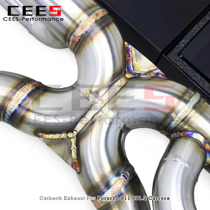 cees Vacuum Valve Catback Exhaust System for Porsche 911 991 991.2 Carrera 3.0T 2016-2018 Upgrades GT3 Engine Exhaust Manifold