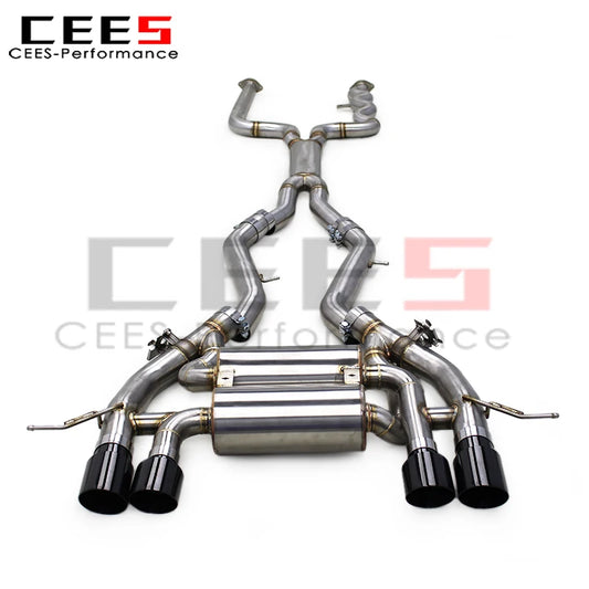 CEES Tuning Exhaust Pipe System for BMW M3 M4 G80 G82 G83 3.0T 2019-2025 SS304 Stainless Steel Car Escape Sport Exhaust Muffler