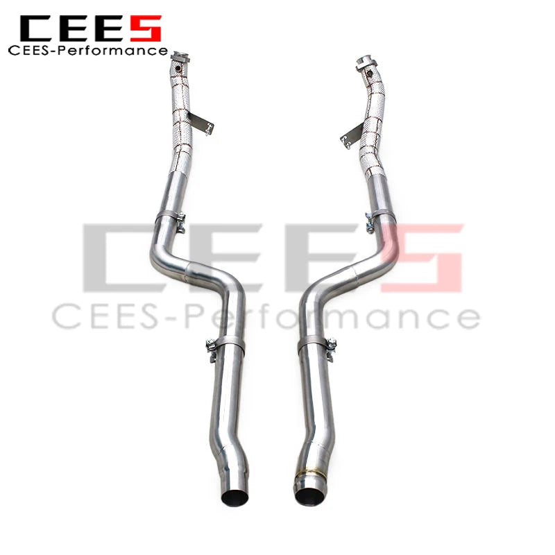 Mercedes-Benz CLS350 3.5L Stainless Steel Heat shield Downpipe Exhaust System