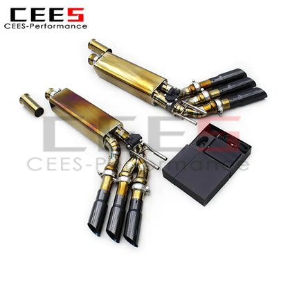 cees Complete Catback System for Mercedes-Benz G63 AMG W464 4.0T 2019-2023 Titanium Exhaust Pipe Muffler Free Flow Downpipe