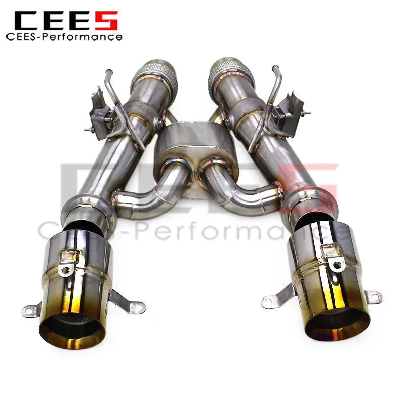 CEES Stainless Steel Catback Exhaust  for Mclaren Artura 2021-2024 Titanium Exhaust Tips Escape with Valve Car Exhaust Muffler