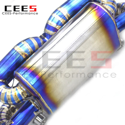 CEES Catback Exhaust System For Lamborghini Huracan STO/EVO Spyder 5.2 2019-2020 Titanium Exhaust Pipe Muffler Escape