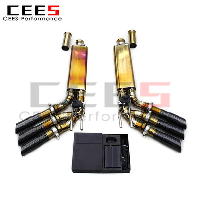 cees Complete Catback System for Mercedes-Benz G63 AMG W464 4.0T 2019-2023 Titanium Exhaust Pipe Muffler Free Flow Downpipe