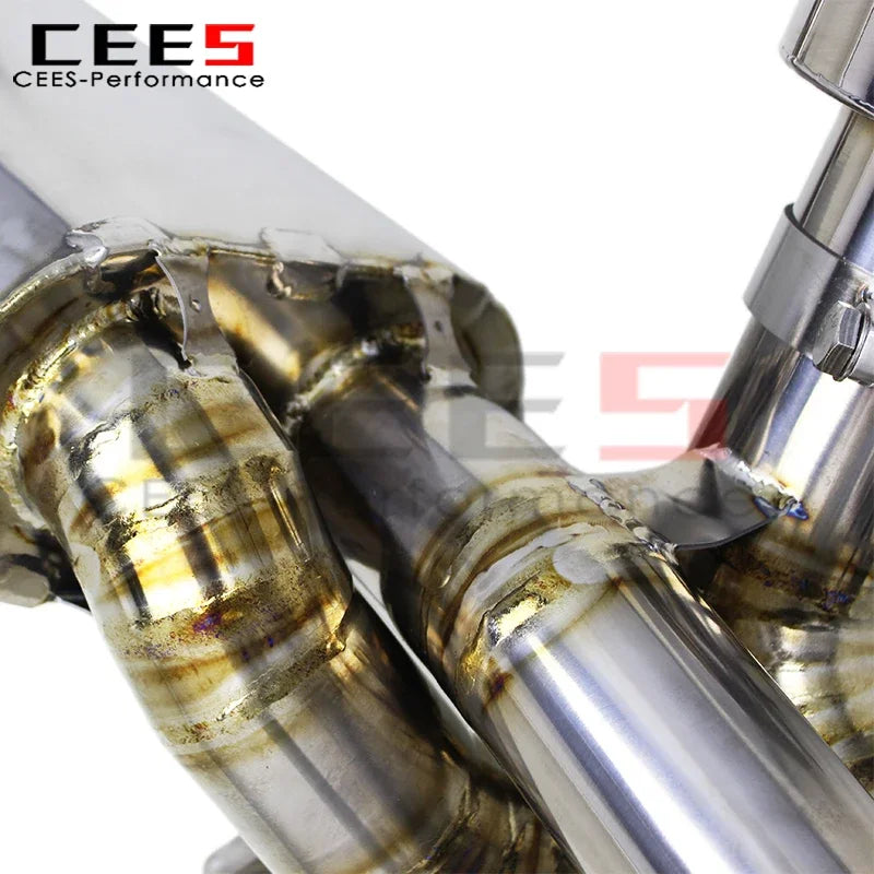 CEES Catback Exhaust Muffler for Porsche 718 Cayman GT4 4.0L 2020-2022 Performance Titanium Car Escape Exhaust Pipes System