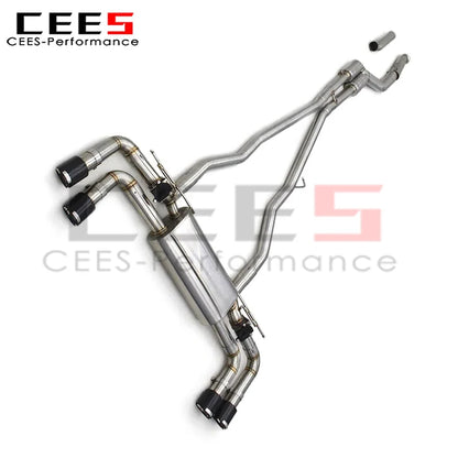 cees Catback Exhaust System for BMW 530/530i B48 3.0T 2017-2023 Escape Performance SUS304/Titanium Exhaust Pipe Muffler Assembly