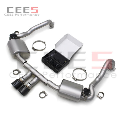 CEES Catback Exhaust System For Porsche 981 Boxster/Cayman 2.7/3.4 2012-2015 Racing Exhaust Pipes Stainless Steel Muffler Escape