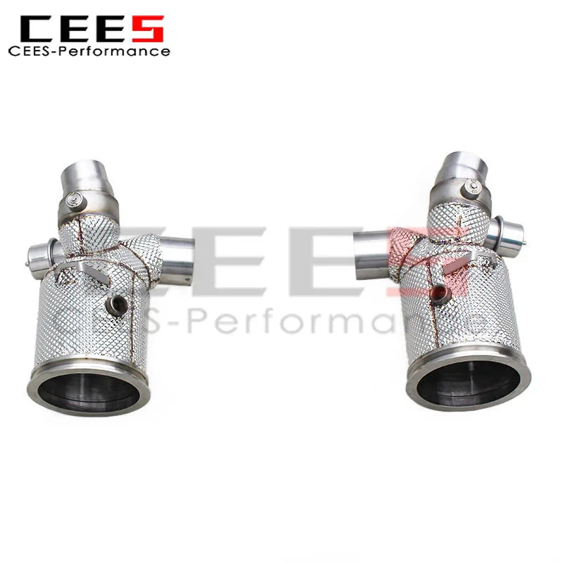 Porsche 911 991/991.1 GT2 RS 3.6 2010-2016 Stainless Steel Heat Shield Downpipe OEM Valve Exhaust System