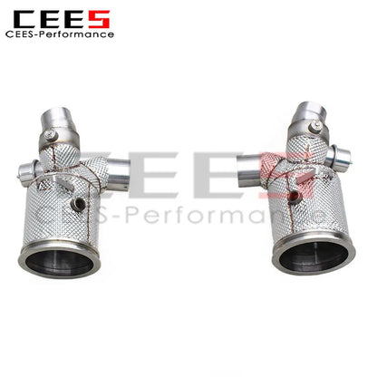 Porsche 911 991/991.1 GT2 RS 3.6 2010-2016 Stainless Steel Heat Shield Downpipe OEM Valve Exhaust System