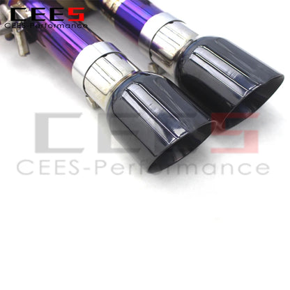 CEES Factory Customization  Valvetronic Catback Exhaust Downpipe For Audi S4/S5 B9 3.0T 2019-2023 Titanium Exhaust Pipe Muffler