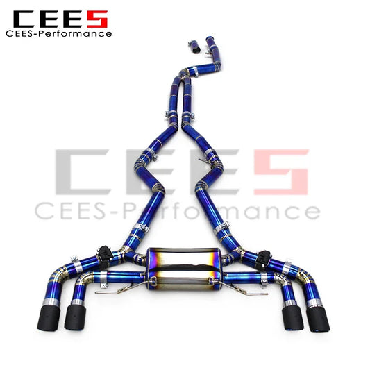 CEES Valvetronic Mufflers Exhaust Catback for BMW M340i M440/M440i G22 3.0T 2019-2024 Titanium Sport Valved Exhaust System