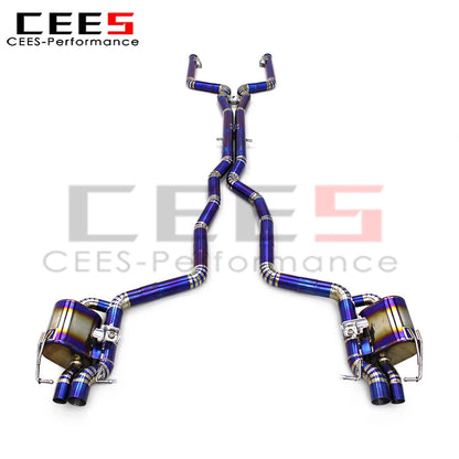 cees Tuning Catback Exhaust for Mercedes-Benz C63/C63S AMG W205 4.0T 2015-2020 Escape Titanium Valvetronic Exhaust Muffler