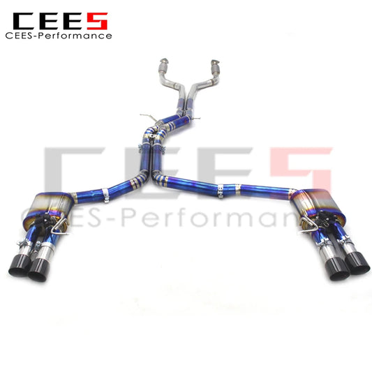 CEES Catback Exhaust System Performance Titanium escape Exhaust Pipe For Audi S6/S7 C7 4.0T 2013-2018