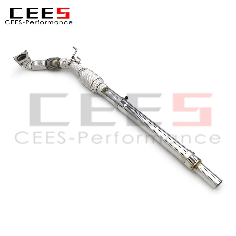 cees Exhaust Downpipe for VW GOLF 5/V GTI 2004-2009 Racing Stainless Steel Exhaust System Flow Catted Downpipe with Catalyst