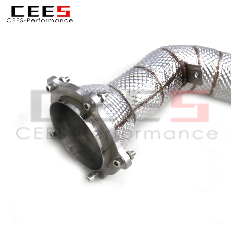 CEES High Performance Catless downpipe Exhaust Pipe For Porsche Cayenne 957 2006-2010 Stainless Steel Exhaust Downpipe