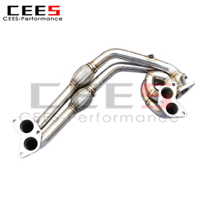 cees High Flow Catted Exhaust Manifold For Toyota GT86/FT86/GR86/86 2.0 2012-2019 SUS304 Stainless steel Exhaust Downpipe System