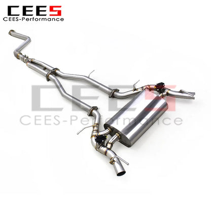 cees Performance Catback Exhaust for Cadillac CT4 2.0T 2019-2023 SUS304 Stainless Steel Car Escape Exhaust Pipe Muffler System