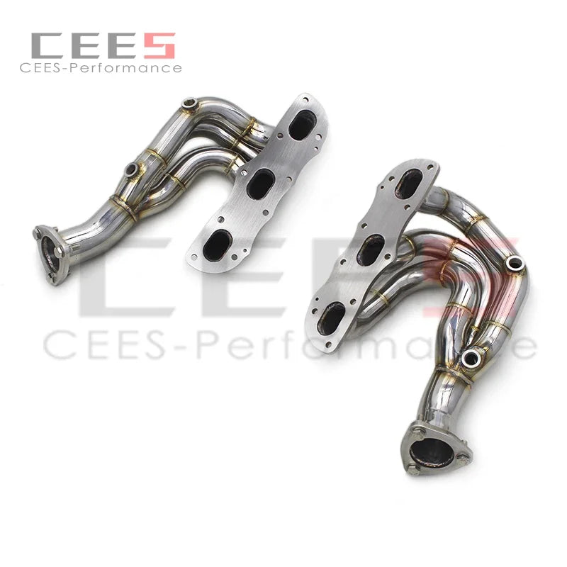 CEES Exhaust manifold Catalytic converter without catalyst Exhaust Pipe For Porsche Boxster/Cayman 987/987.2 2008-2012