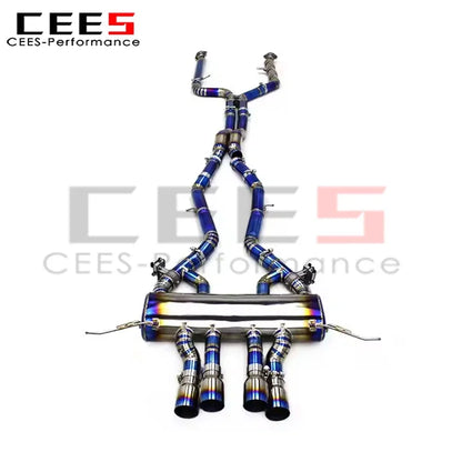 cees Performance Titanium Catback Exhaust Escape Car Exhaust Muffler M/MP for BMW M3/M4 G80/G82 3.0T 2019-2023 Exhaust System