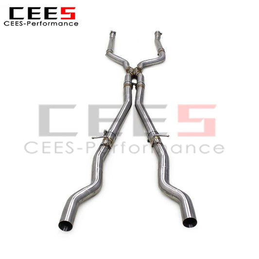 CEES Exhaust MidPipe for BMW M550/M550i G30/N63 4.4TT 2017-2022 Stainless Steel Racing Exhaust Middle Tube Tuning Auto Parts