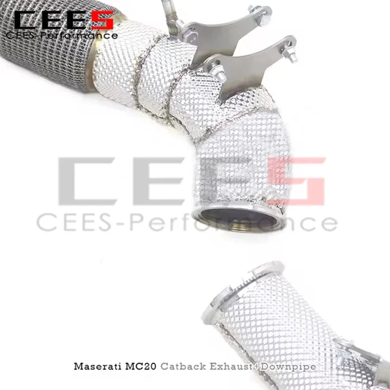 cees Valvetronic Exhaust Pipes for Maserati MC20 3.0T 2020-2024 Stainless Steel Exhaust Downpipe Car Accessories Exhaust System