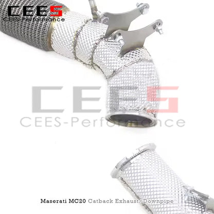 cees Valvetronic Exhaust Pipes for Maserati MC20 3.0T 2020-2024 Stainless Steel Exhaust Downpipe Car Accessories Exhaust System