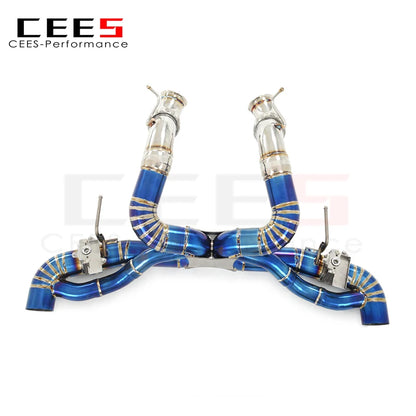 CEES Catback Exhaust System For Mclaren GT 4.0T 2019-2023 Titanium Performance Exhaust valve control Exhaust Pipe Muffler