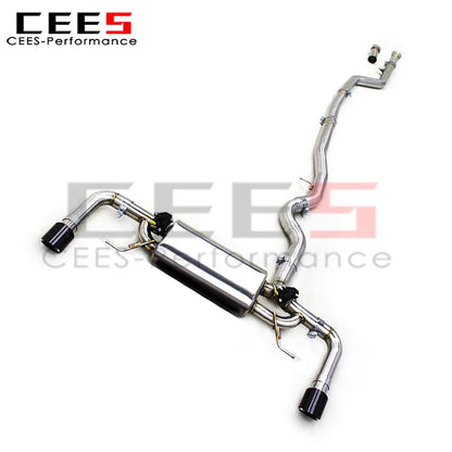 BMW 325i/330i G20/G28 B48/2.0T/B58/3.0T 2020-2024 Stainless Steel Valved Sport Exhaust System