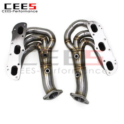 CEES SS304 Exhaust Manifold for PORSCHE 981 Cayman/Boxster 2.7/3.4 2012-2015 Car Exhaust System Stainless Steel Exhaust Header