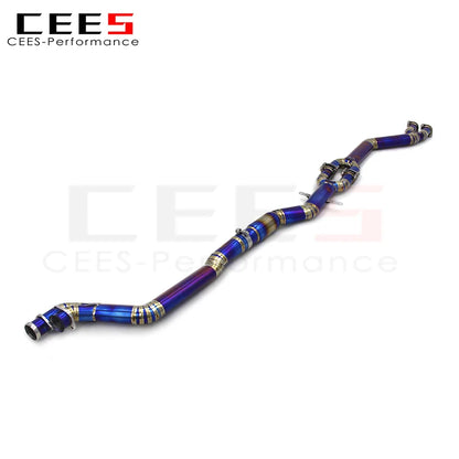 CEES For BMW M3 E46 2004-2006 Titanium Performance Mid pipe Car Exhaust pipe Single middle tube