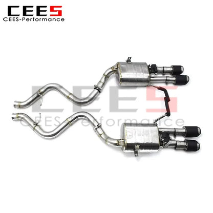 cees Performance Axle Exhaust Pipe System for BMW E92 4.0L 2008-2013 SS304 Stainless Steel Racing Exhaust Muffler Assembly