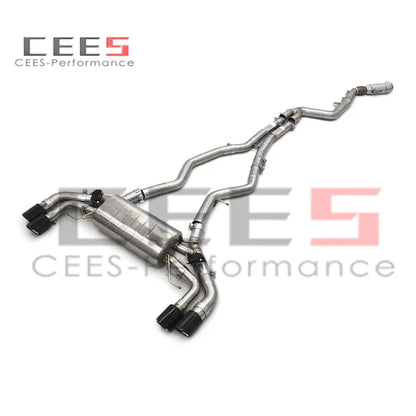 cees Catback Exhaust Downpipe for BMW M240i M240 B58 3.0T 2017-2023 Muffler Exhaust Stainless Steel Complete Catback Systems