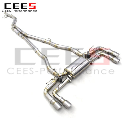 Catback Exhaust System For BMW 540/540i G30/G38 2.0T/3.0T B48 2017-2023 Titanium Escape Exhaust Pipe Muffler