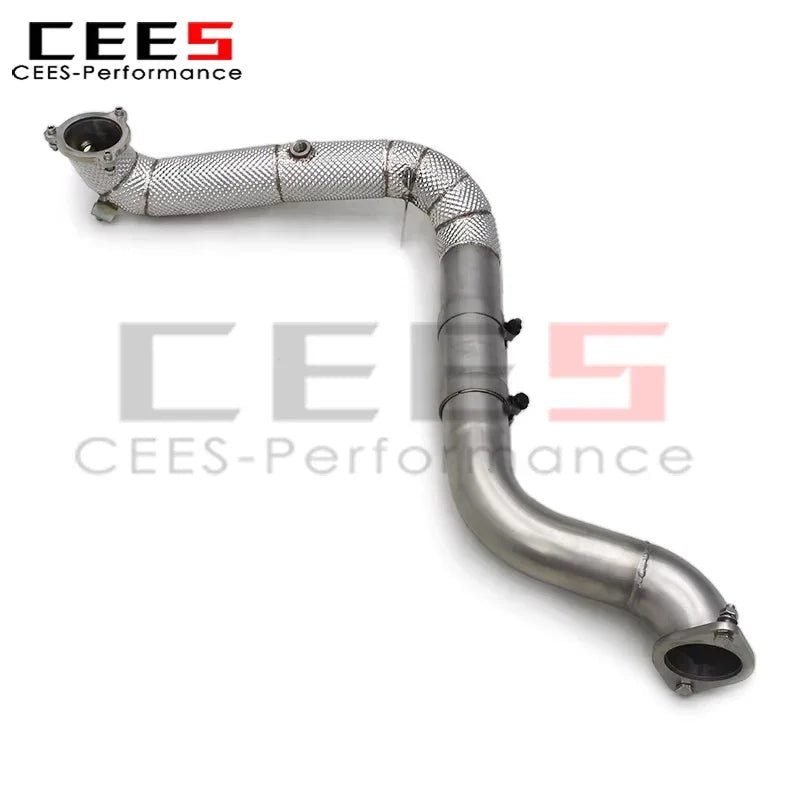 cees Sport Exhaust Downpipe for Mercedes-Benz A35 AMG W177 2.0T 2020-2023 SS304 Stainless Steel Exhaust Pipe Free Flow Downpipe