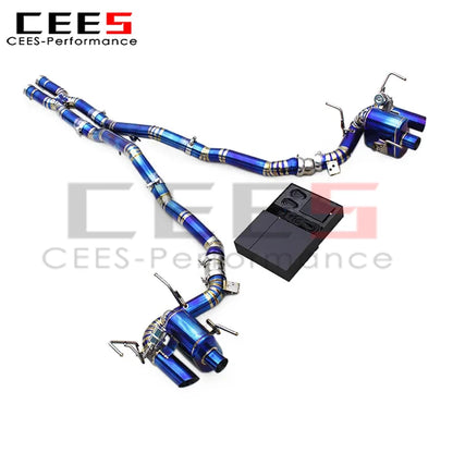 cees Catback Exhaust Downpipe Escape for Ferrari 812 Superfast 6.5L V12 2017-2023 Titanium Exhaust System Free Flow Pipe Muffler