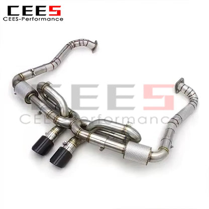 CEES Catback Exhaust for Porsche 718 Cayman/Boxster 2.0T 2016-2022 Upgrades GT4 Titanium Exhaust Pipe Muffler System
