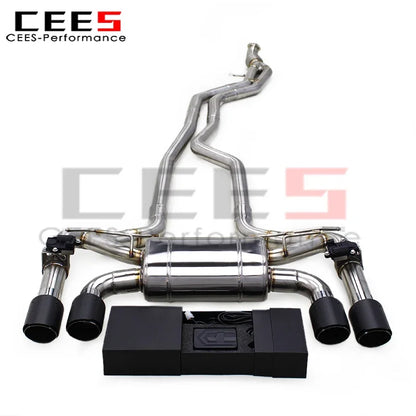 CEES Stainless Steel Tuning Catback Exhaust Pipes for BMW M2 F87 3.0T 2014-2018 Car Escape Exhaust Pipe Muffler System Assembly