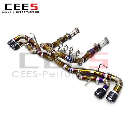 CEES  High Performance Titanium Catback Exhaust for Chevrolet CORVETTE C8 6.2L 2019-2024 Car Exhaust Muffler Escape