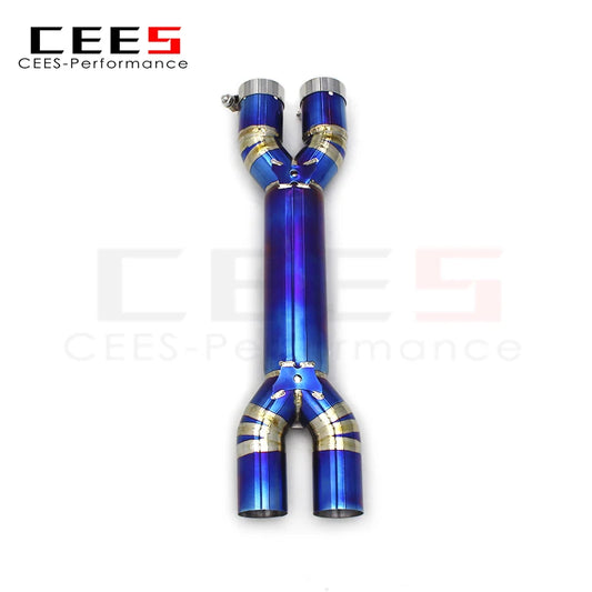 CEES Straight pipe X pipe For Ferrari GTC4 Lusso/Lusso T 6.3 2016- Racing Performance Titanium Exhaust Pipes Car Exhaust Systems
