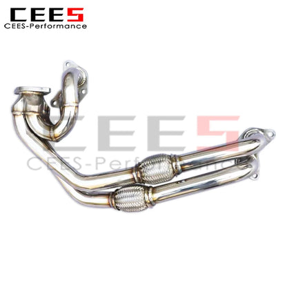 cees High Flow Catted Exhaust Manifold For Toyota GT86/FT86/GR86/86 2.0 2012-2019 SUS304 Stainless steel Exhaust Downpipe System