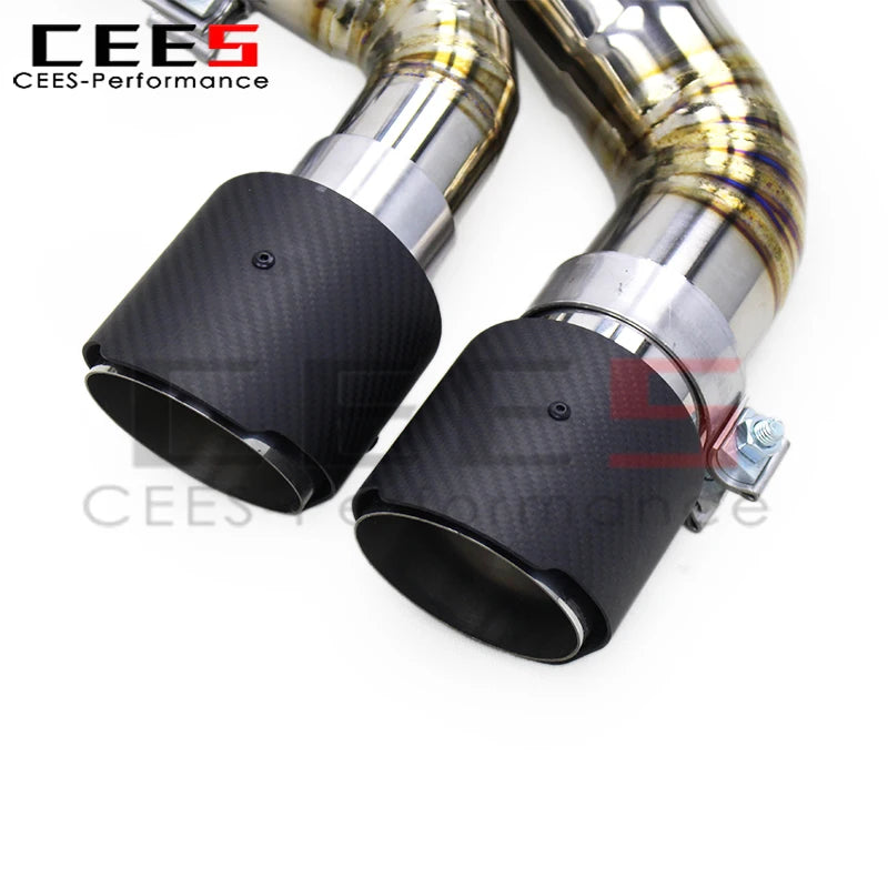 cees Titanium Valve Exhaust Pipes for BMW M8 M850 M5 F91/F92/F93 4.4T 2019-2023 Four-door Saloon Catback Exhaust Muffler System