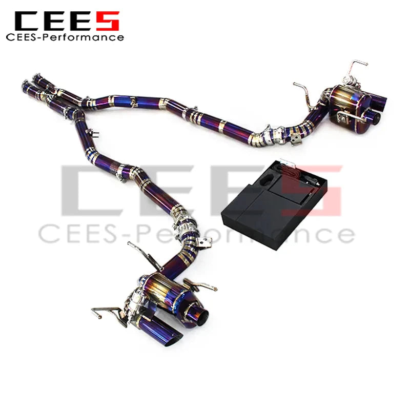 cees Catback Exhaust Downpipe Escape for Ferrari 812 Superfast 6.5L V12 2017-2023 Titanium Exhaust System Free Flow Pipe Muffler