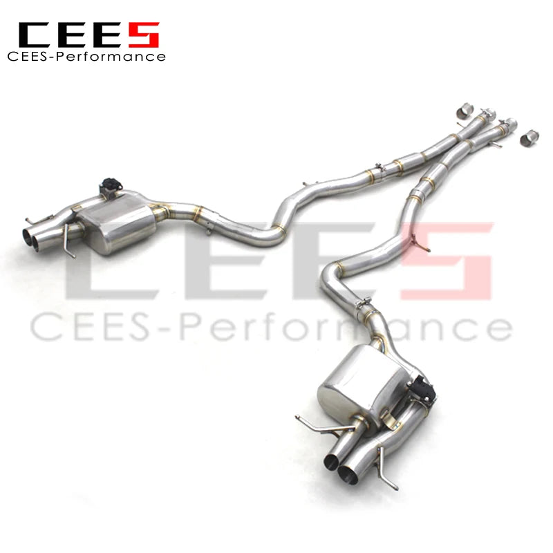 CEES Performance Catback Exhaust muffler For Mercedes-Benz S560 W222 2018-2019 Stainless Steel Valvetronic Muffler pipe