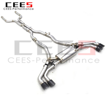 CEES Valved Catback Exhaust For BMW X6/X6M 4.4TT 2008-2018 Performance 304 Stainless Steel Exhaust Pipe Muffler