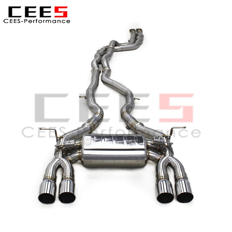 cees Tuning Catback Exhaust Pipes for BMW M3/M4 F80/F82 3.0T 2014-2019 Stainless Steel Exhaust Pipe Escape Valve Muffler System