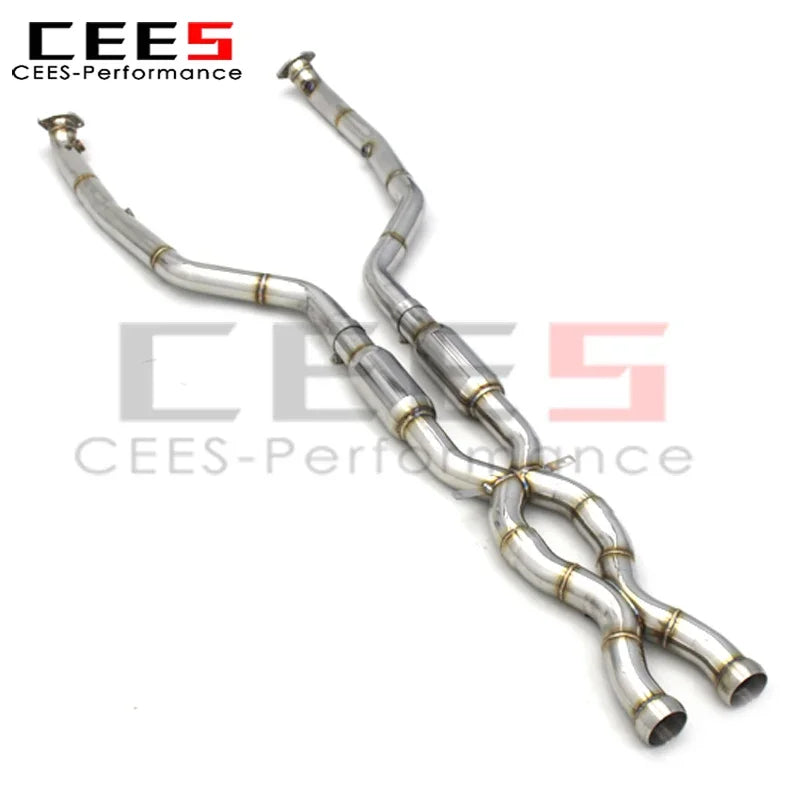 cees for BMW M3 E90/E92/E93 4.0L 2007-2013 Car Exhaust X Mid-pipe Titanium/Stainless Steel Exhaust Pipe Muffler Mid Pipe System