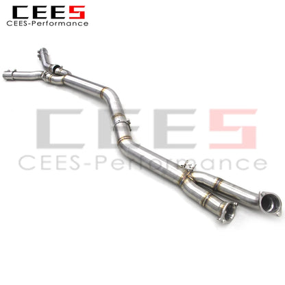 CEES  Mid pipe For BMW M3 G80/G8X 3.0T 2020-2025 Stainless Steel Automotive Performance Accessories Exhaust Pipe