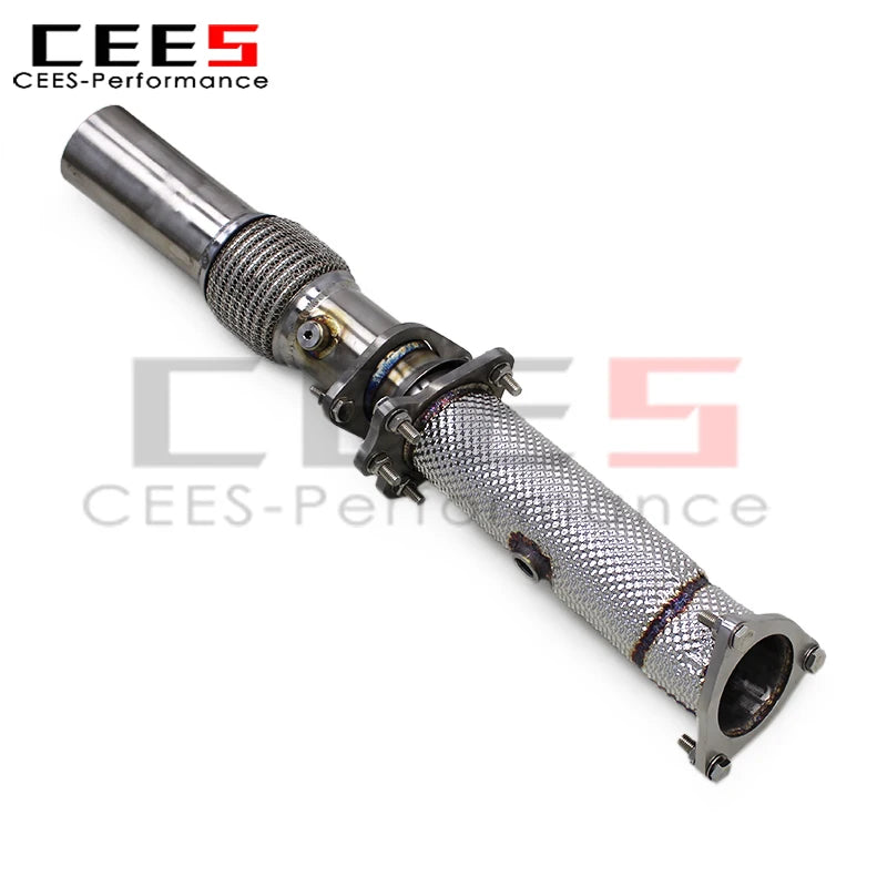 cees Valve Exhaust Pipes for Chevrolet CORVETTE C8 Z06 2019-2024 Stainless Steel 3 Inch Pipe Catback Exhaust System Assembly